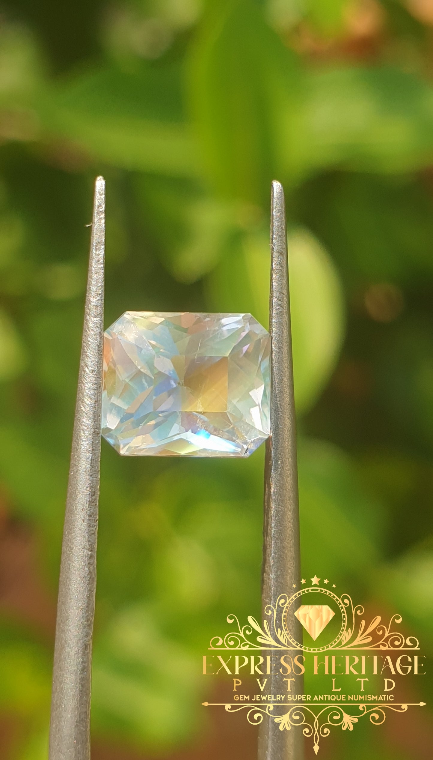 Rear Rainbow Moonstone 1.365 ct Perfect Multicolor