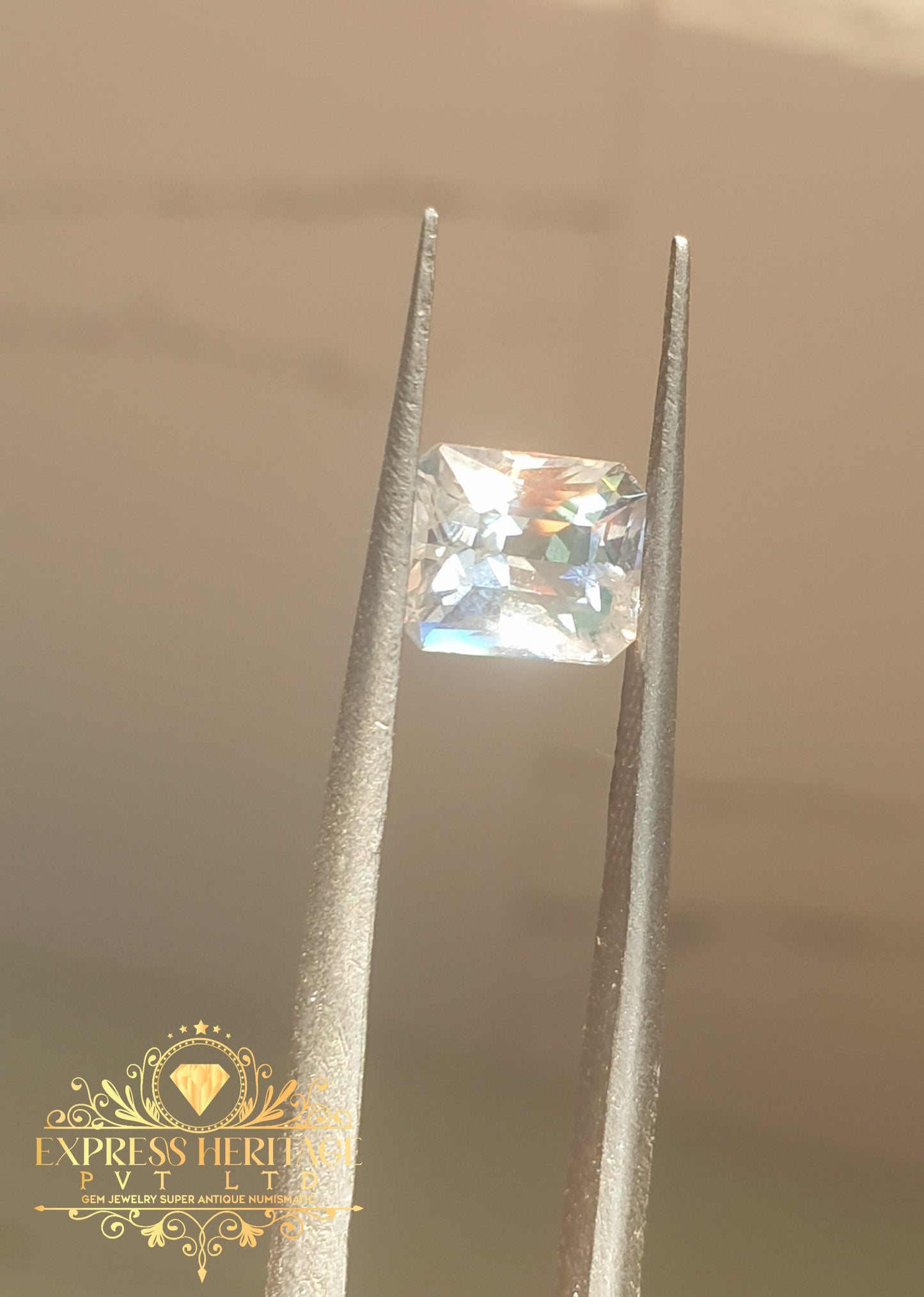 Rear Rainbow Moonstone Multicolor Glowing EH1040