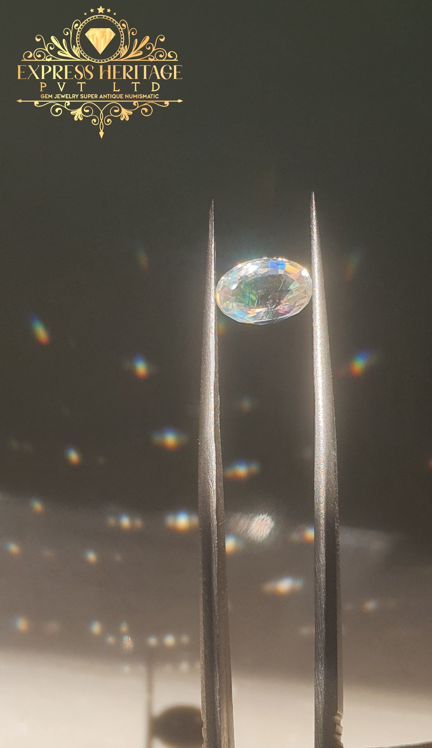 Rear Rainbow Moonstone Multicolor Glowing EH1041