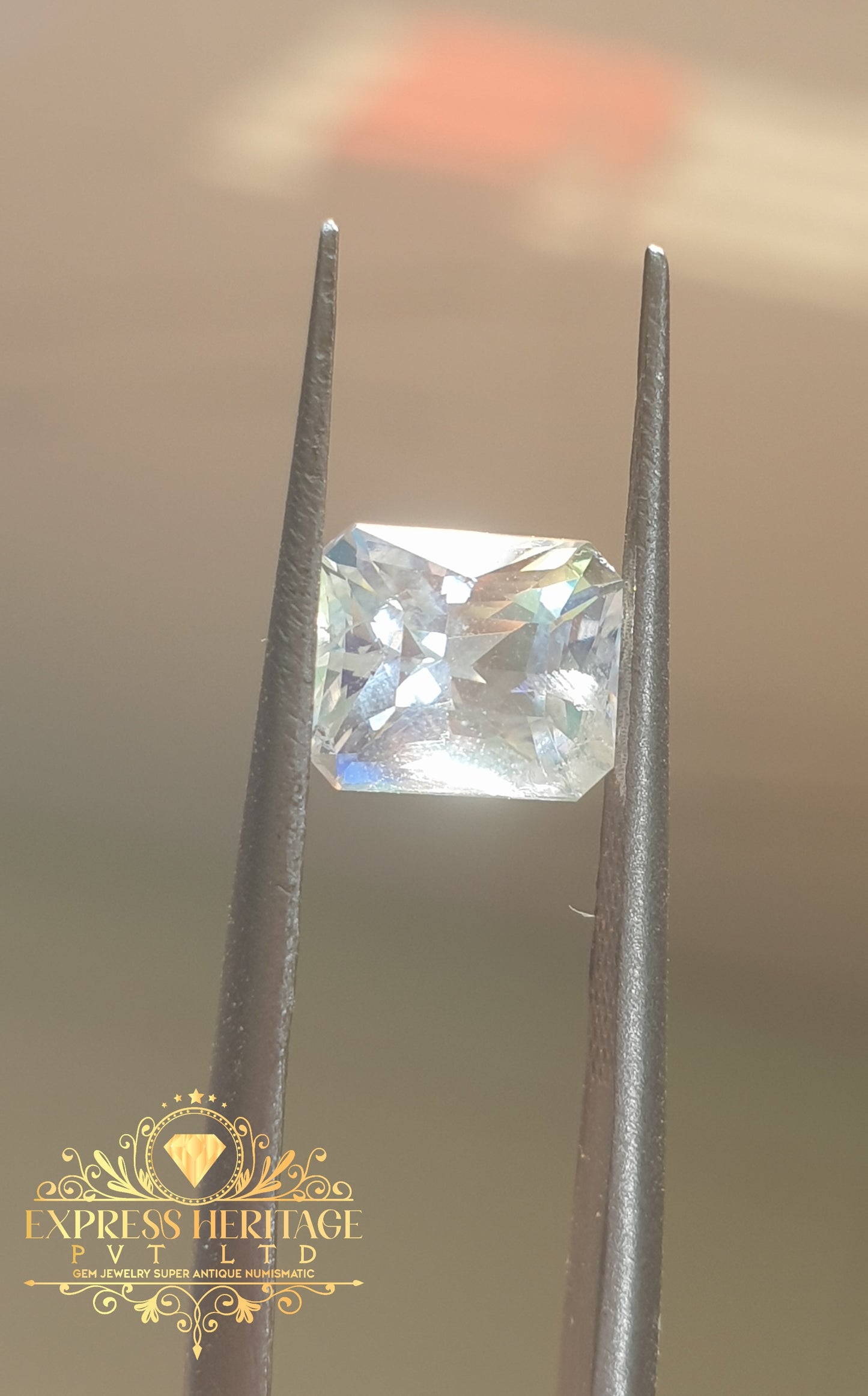 Rear Rainbow Moonstone Multicolor Glowing EH1040
