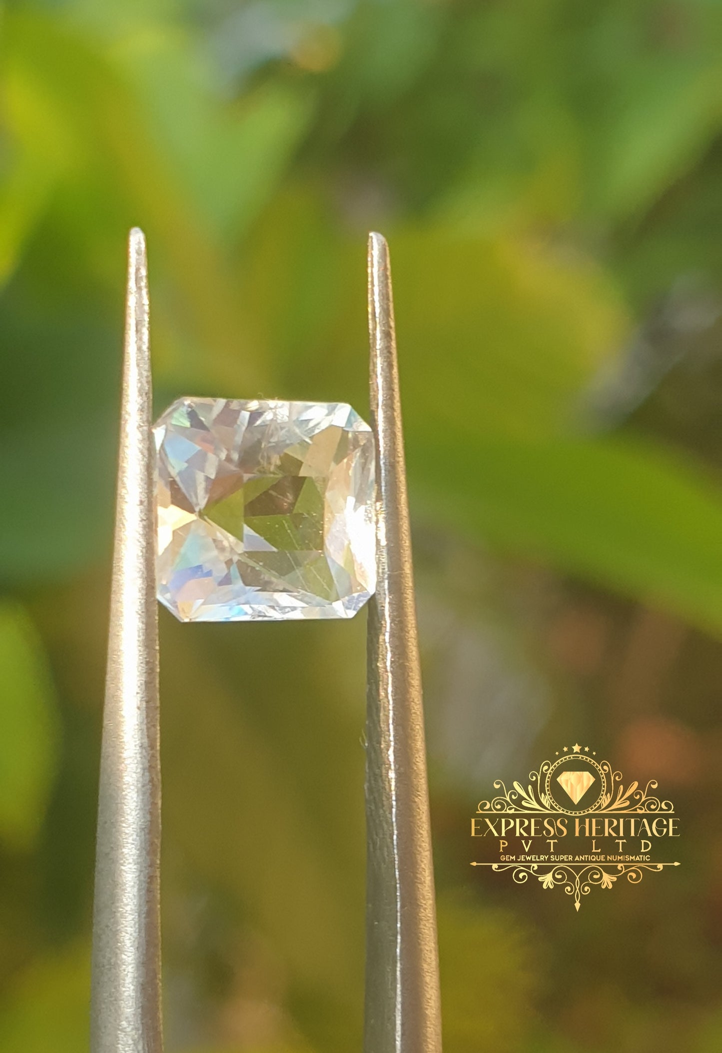 Rear Rainbow Moonstone Multicolor 1.440 ct