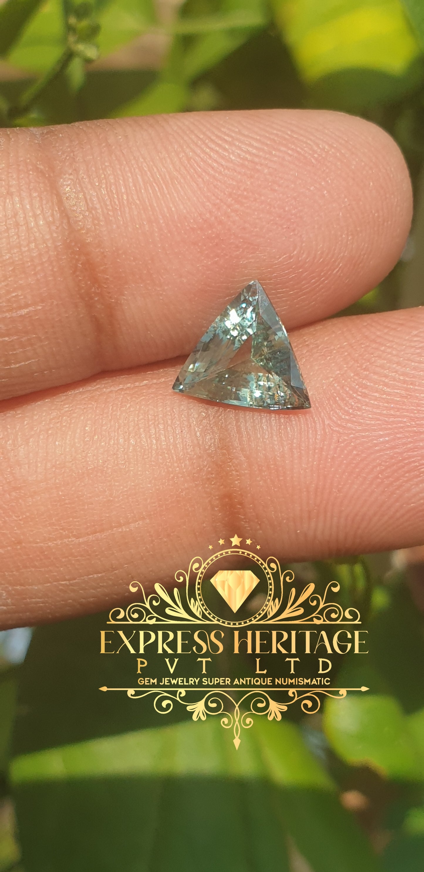 Tel Sapphir 1.650ct Blue & Green Tone