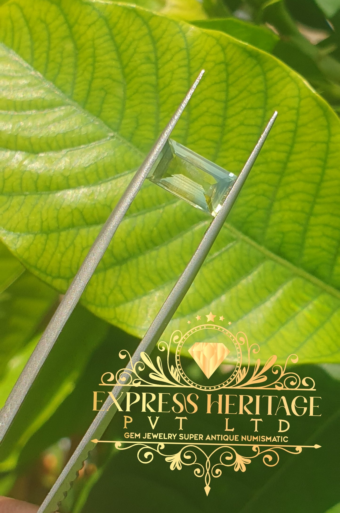 Parti Sapphir Multiple Colors Green yellow & Blue 1.825ct