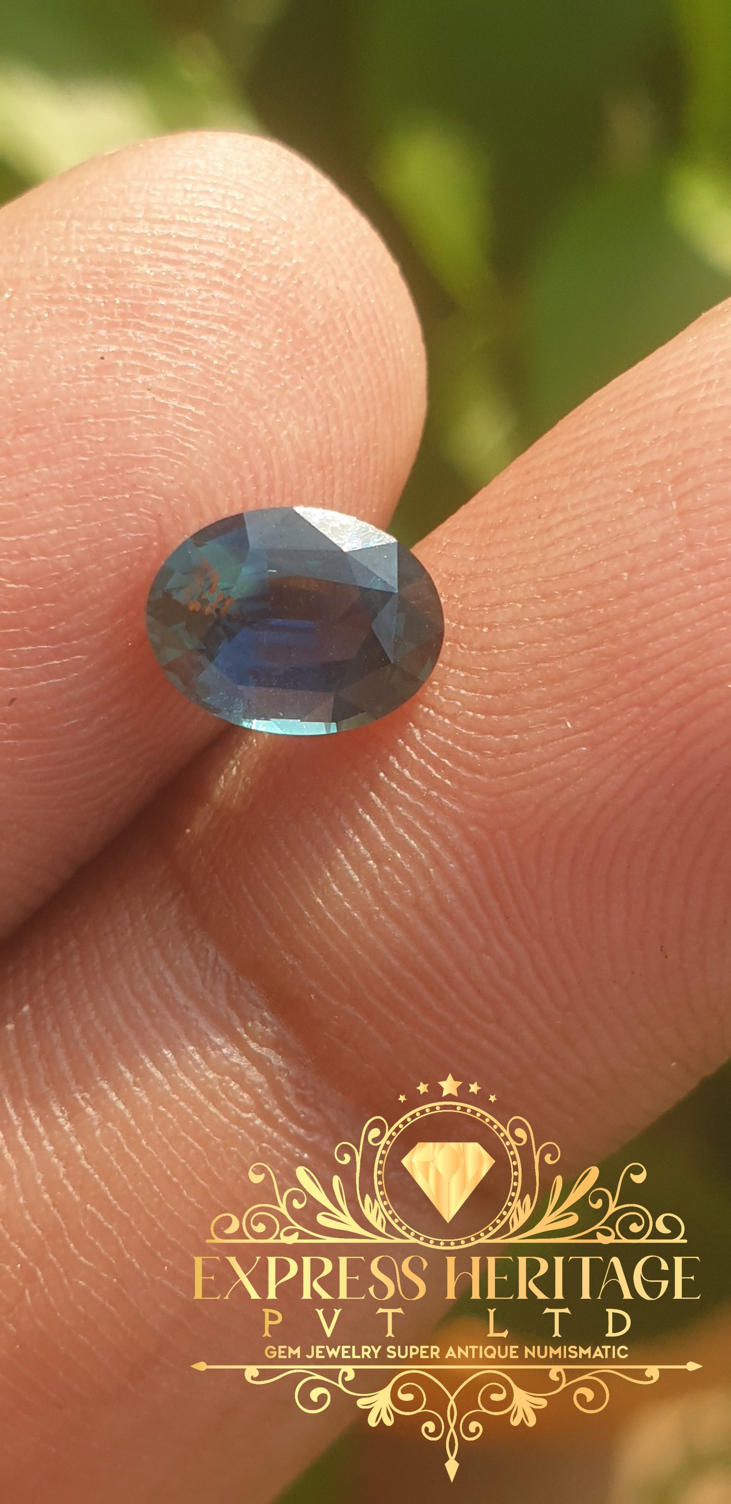 Tel Sapphir 1.300ct Unique Blue-Green Sapphir