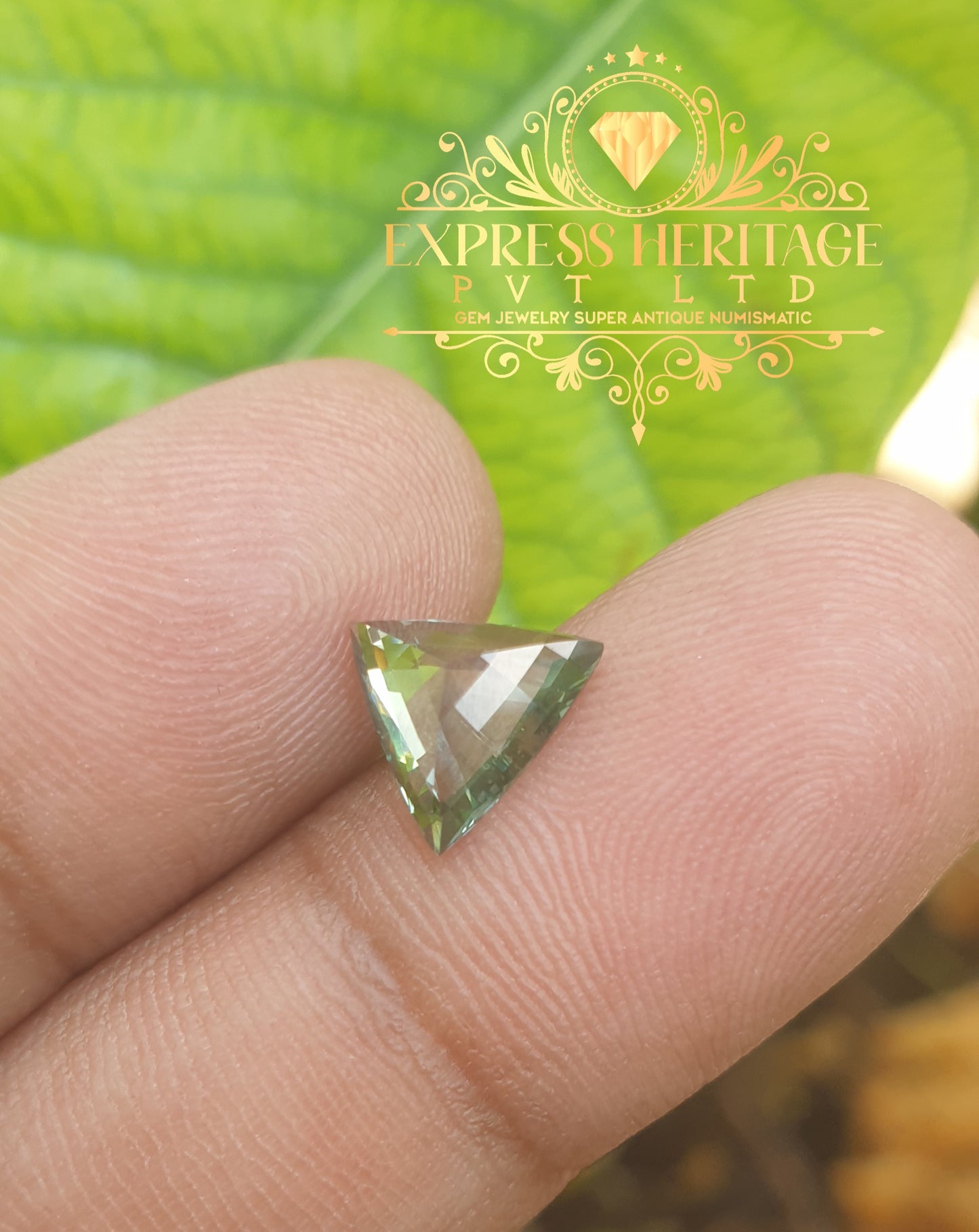 Tel Sapphir 1.650ct Blue & Green Tone