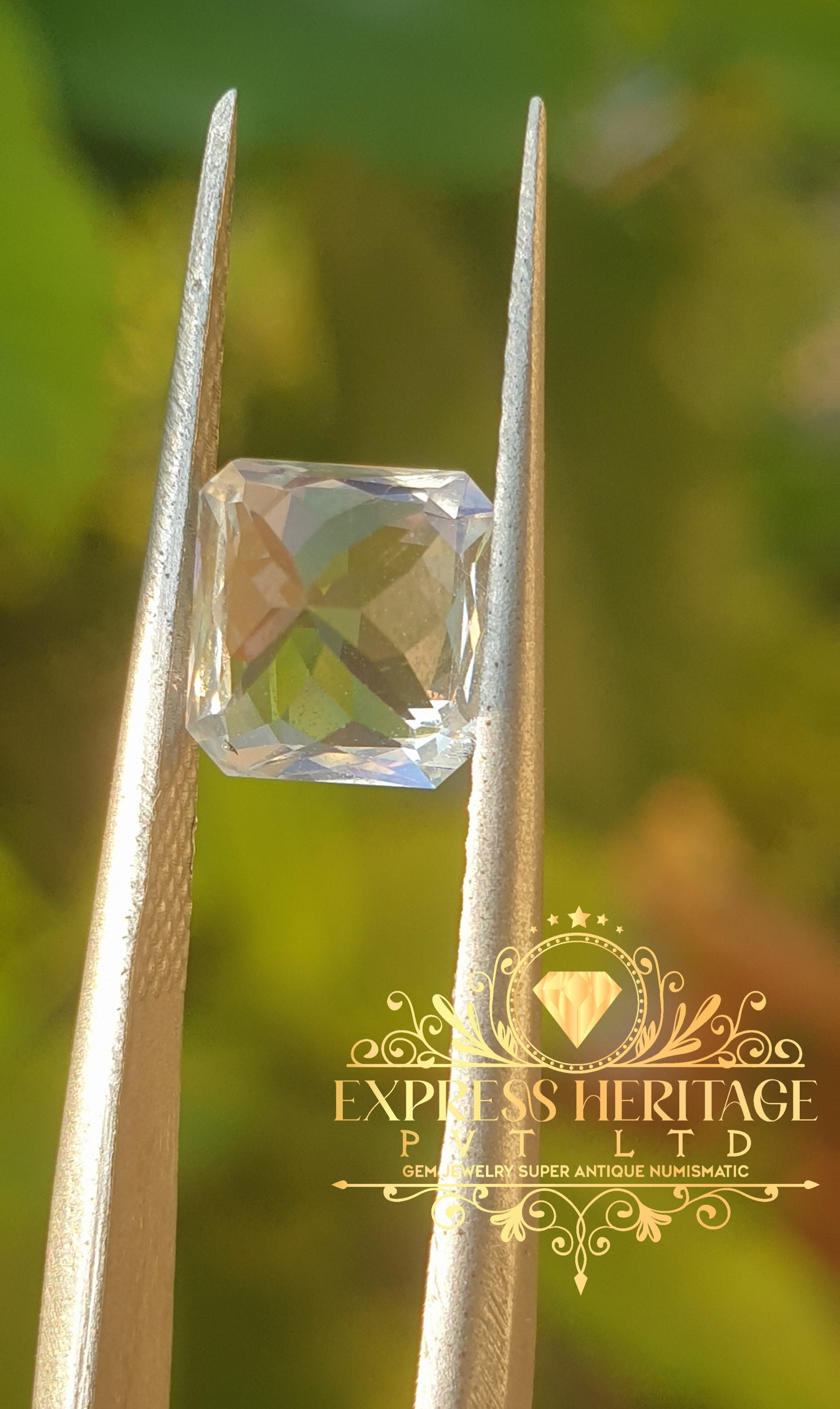 Rear Rainbow Moonstone Multicolor 1.425 ct