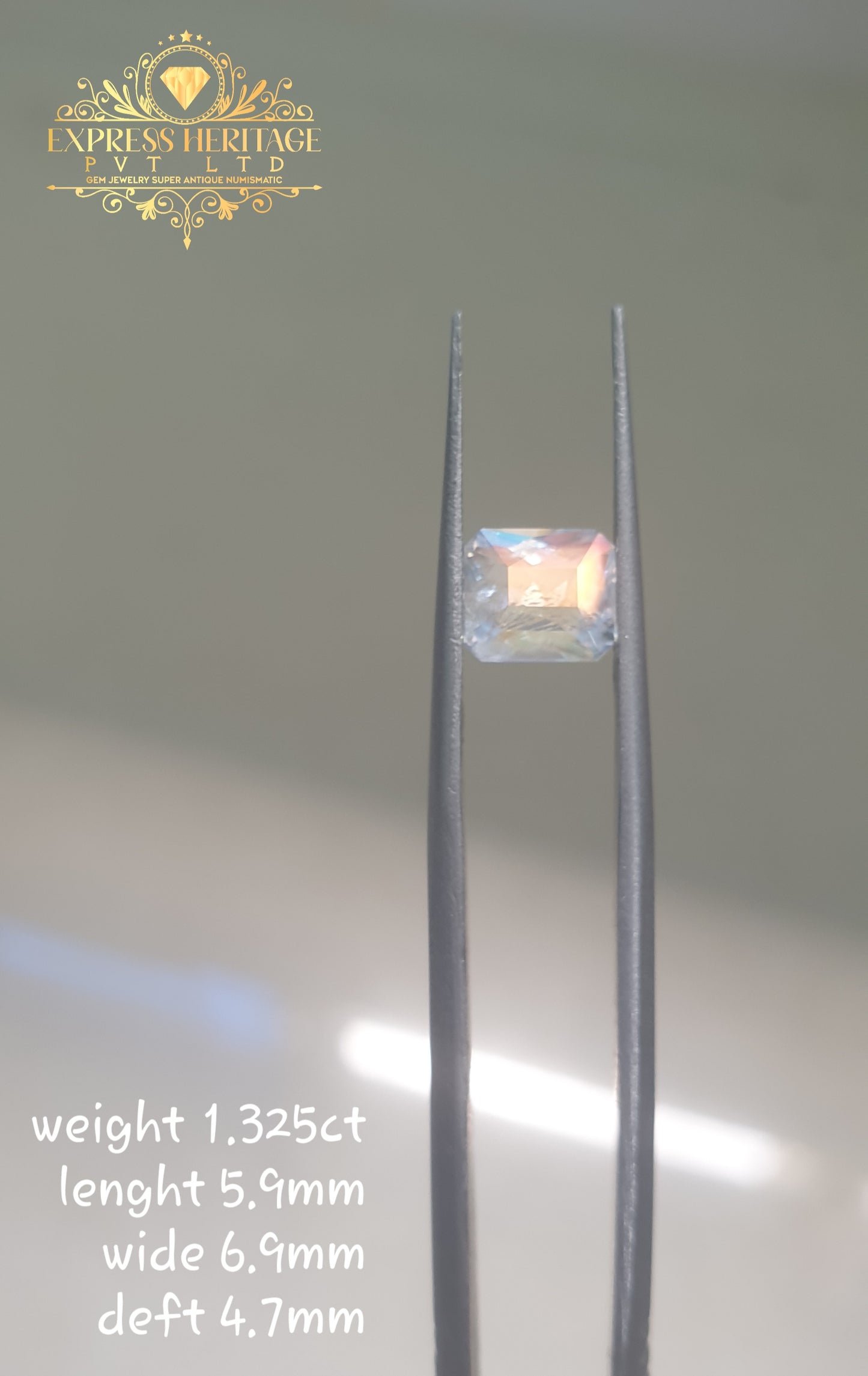 Rear Rainbow Moonstone Multicolor Glowing EH1042