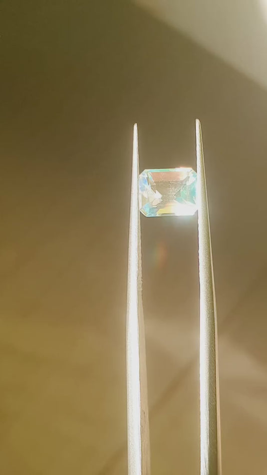 Rear Rainbow Moonstone Multicolor Glowing EH1046