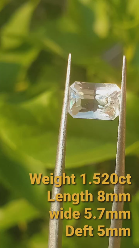 Rear Rainbow Moonstone 1.520 ct Multicolored