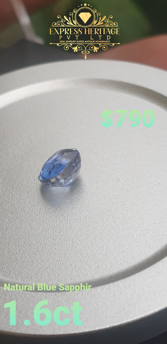 Blue Sapphir 1.6ct No heat