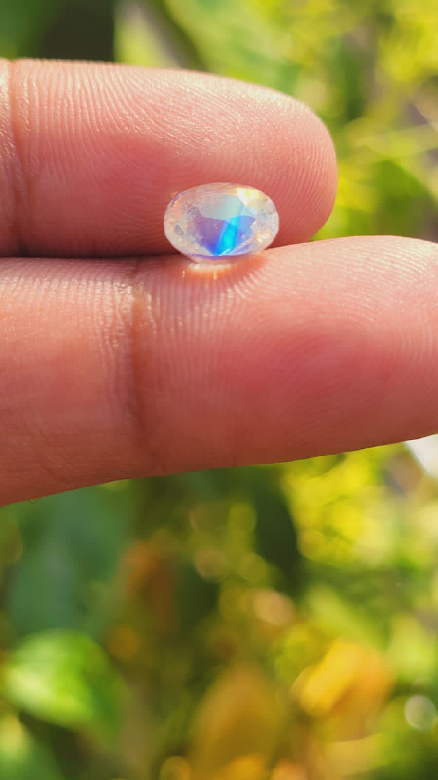 Natural Rainbow Moonstone 🌈 Multicolor (Rear)Beautiful Mystical Gemstone