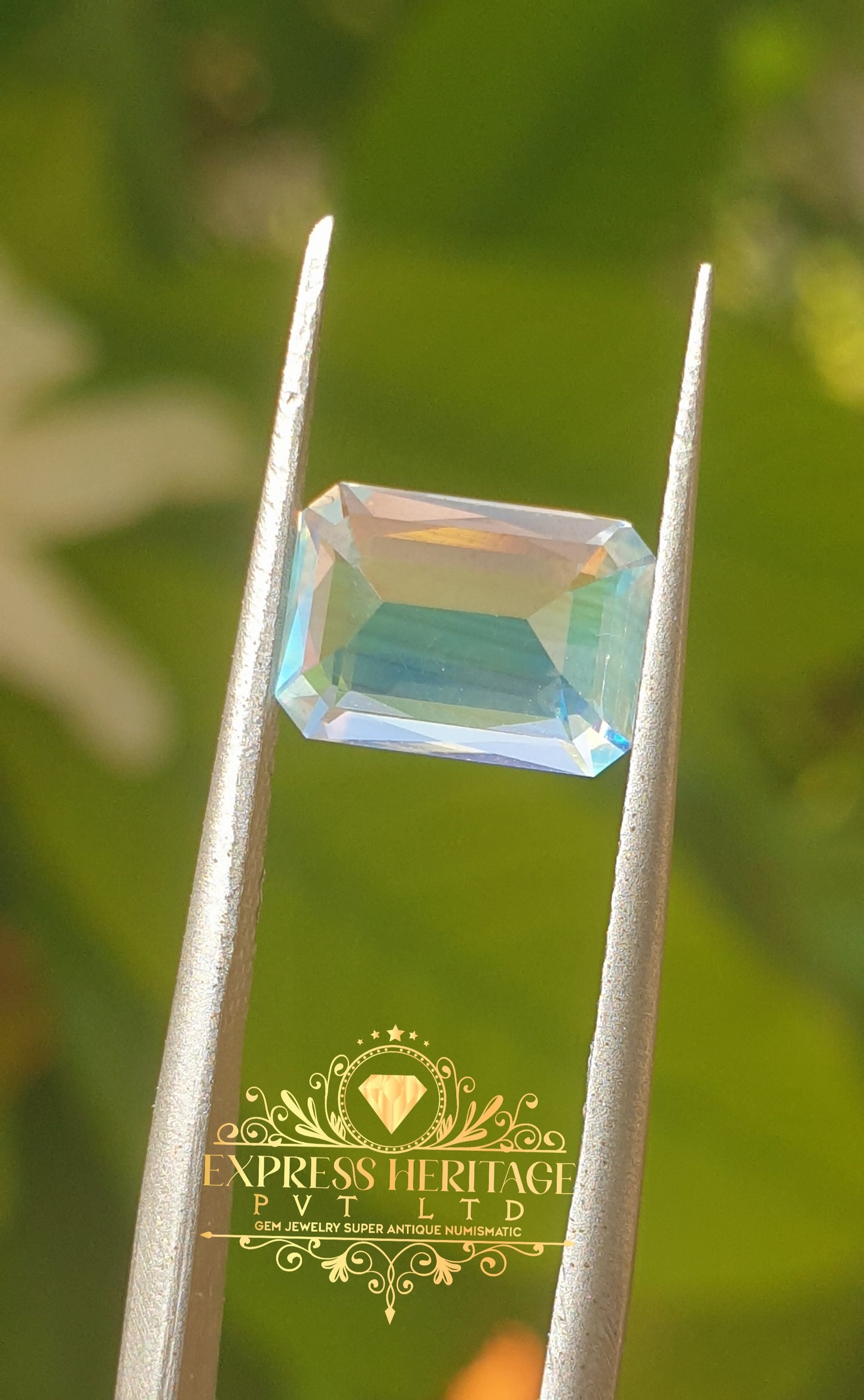 Rear Rainbow Moonstone 🌈 Multicolor Glowing